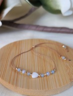 Bransoletka na KOMUNIĘ ŚWIĘTĄ dedykacja PREZENT KOMUNIA