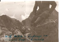 TATRY-WIDOK Z LODOWEGO NA ŁOMNICĘ-zdjęcie z 16 lipca 1936 roku -mały format