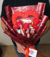 Bukiet serce z lampkami