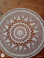 Serwetka .szydełk.na obręczy met.40 cm -ecri