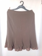 spódnica brązowa beżowa