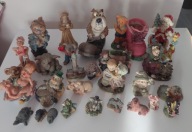 Vintage retro stare figurki dekoracyjne, bibeloty 30 sztuk