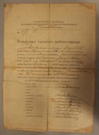 Świadectwo egzaminu nadzwyczajnego - PAŃSTWOWA KOMISJA - Jarosław, 1946 rok