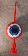 Brelok oko proroka talizman evil eye czerwone handmade