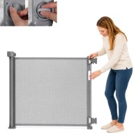 BRAMKA ZABEZPIECZAJĄCA ROLETA 160cm BARIERKA NA SCHODY DRZWI