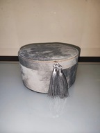 Ozdobne pudełko szkatułka na biżuterię zamszowa (17)