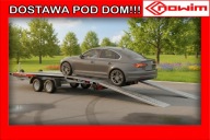 Przyczepa laweta ze ściętym tyłem autolaweta przewóz maszyn aut pojazdów