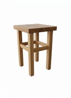 Dębowy taboret olejowany – ręczna robota, tradycyjne czopy i gniazda