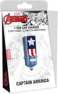 Ładowarka samochodowa USB Tribe 2400 mA CAPTAIN AMERICA