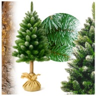 CHOINKA SZTUCZNA NA PNIU PIĘKNA SOSNA DIAMENTOWA GĘSTA OŚNIEŻONA 180 CM