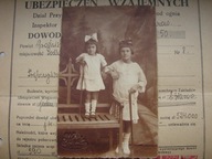 Zakopane - przedwojenne zdjęcie - dziewczynki przy ławce