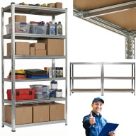 REGAŁ MAGAZYNOWY METALOWY DO GARAŻU WARSZTATOWY NA BUTY KSIĄŻKI 900KG