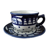 FILIŻANKA ZE SPODKIEM 330 ML CERAMIKA BOLESŁAWIEC IBZ UNIKAT