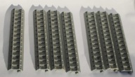 Tory proste 7 szt. skala (000) Lone Star Locos 8,5 mm
