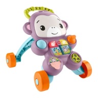 Fisher-Price, Fioletowa Małpka Chodzik, pchacz interaktywny JGW90