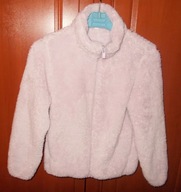 Kurtka bomber pudrowy róż ze stójką typu fleece teddy fluffy 36 Uniqlo