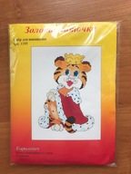 Haft krzyżykowy_Zestaw (wzór+mulina+kanwa+igła)