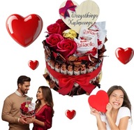 PREZENT DLA ŻONY DZIEWCZYNY NA WALENTYNKI DLA NIEGO NIEJ WALENTYNKOWY TORT