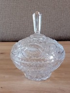 DUŻA KRYSZTAŁOWA CUKIERNICA , BOMBONIERA PRL