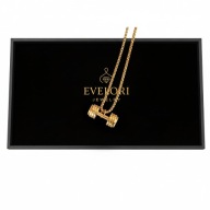 Naszyjnik Złoty HANTEL Sztanga Siłownia Łańcuch Fitness Prezent 50cm