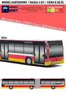 MERCEDES CITARO G MZK Bielsko Biała MODEL KARTONOWY SKALA 1:87 ModelUNIT
