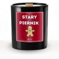 ZABAWNA ŚWIECA STARY PIERNIK Świeczka Sojowa Dla chłopaka na święta piernik