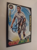 Karta panini autograf Polonia sezon 12/13 Łukasz Piątek Mistrzowie
