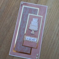 Kartka pamiatka ślub ślubna ręcznie robiona