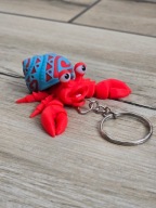 Brelok Tattooed Hermit Crab 3d - Brelok Druk3d fidget Keychain mixGadzet