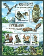 PTAKI-SOWY. S.TOME PRINCIPE. Mi Bl+ark.A**2015r.