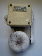 Stary dzwonek szkolny przemysłowy gong PRL