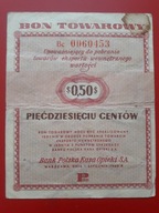 Bon towarowy 50 centów 1960 Pewex