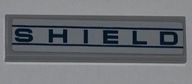 LEGO SH 2431pb257 tile 1x4 'SHIELD' naklejka 1szt