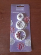 Wykrawaczki foremki do masy cukrowej fondantu lukru - goździki (3 sztuki)