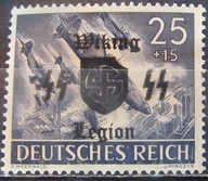 Niemcy stary znaczek z nadrukiem Legion (9/40