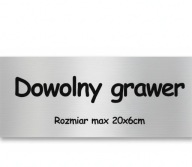 Tabliczka na drzwi laminat grawerski 20x6 cm dowolny grawer twój tekst