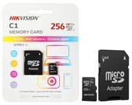 KARTA PAMIĘCI Micro SD 256GB C1 HIKVISION do kamer CCTV WIFI + Adapter