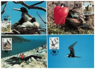 10-MC-GK50- Wyspy Ascension,WWF,1990- Ptaki morskie-Fregaty