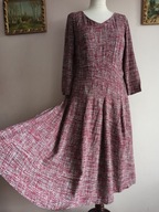 TATUUM sukienka z viskozy z zakładkami 36