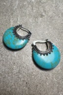 Piękne oryginalne kolczyki Boho turkus