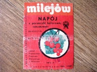 Etykieta oranżada napój Milejów