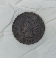 USA - 1 CENT 1902 (1) - INDIANIN - Indian Head - ładna