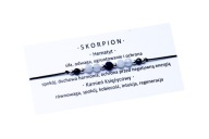 Bransoletka znak zodiaku Skorpion naturalne kamienie