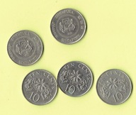Singapur 10 Cents 1991 r.