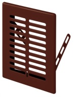 Kratka wentylacyjna Wentylacyjne Awenta brązowy ET01 107x137