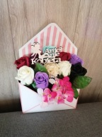 Flowerbox w kopercie z kwiaty mydlane