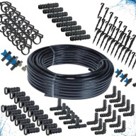 LINIA KROPLUJĄCA16MM 100M WATER CLOSE 194 AKCESORIA ZESTAW XXXL KOMPLET