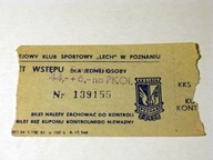 KKS Lech Poznań - PRL - bilet na mecz piłki nożnej 23