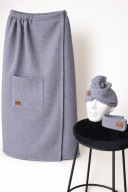 Zestaw Pareo Ręcznik do sauny+Turban+opaska|Tkanina wafelkowa|szybkoschnące