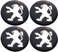Emblematy Naklejki na Kołpaki Felgi Znaczek PEUGEOT do Samochodu 55mm